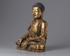 A gilt bronze figure of Amitabha