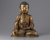 A gilt bronze figure of Amitabha