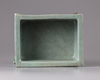 A Korean celadon glazed rectangular censer