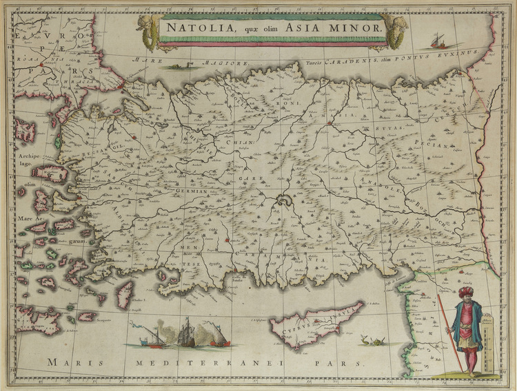 Map of The Great Turkish Empire, including Cyprus and the Aegean; NATOLIA quae olim ASIA MINOR