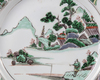 A Chinese famille verte dish