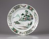 A Chinese famille verte dish