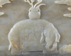 A pair of Chinese celadon jade circular table screens