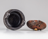A CHINESE HARDWOOD ARCHAISTIC TRIPOD CENSER AND COVER, 19TH CENTURY