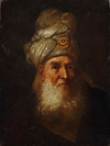Portrait of a Turkish nobleman wearing a turban