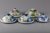 Five Large Chinese enamelled covers