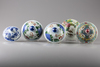 Five Large Chinese enamelled covers