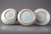 Three Chinese enamelled dishes