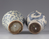 TWO CHINESE BLUE AND WHITE SWATOW JARS, LATE MING DYNASTY