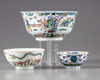 THREE CHINESE ENAMELLED BOWLS, 19TH CENTURY