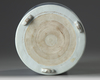 A large Chinese blue and white cylindrical censer