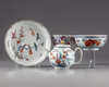 FOUR CHINESE KAKIEMON STYLE WARES-AMSTERDAM-BONT, 18TH CENTURY