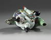 A Chinese famille rose erotic teapot