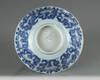 A Chinese blue and white 'Kraak porselein' 'deer' bowl