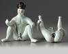 A Chinese enamelled porcelain erotic group
