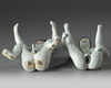 A Chinese enamelled porcelain erotic group