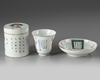 Three Chinese famille rose ‘Wu Shuang Pu’ vessels