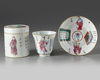 Three Chinese famille rose ‘Wu Shuang Pu’ vessels