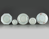 Five Chinese enamelled dishes