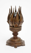A Japanese Nepali copper lotus flower with movable petals