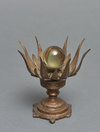 A Japanese Nepali copper lotus flower with movable petals