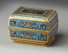 A CHINESE CLOISONNÉ ENAMEL 'ISLAMIC MARKET' BOX AND COVER, CHINA, 19TH CENTURY