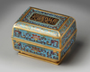 A CHINESE CLOISONNÉ ENAMEL 'ISLAMIC MARKET' BOX AND COVER, CHINA, 19TH CENTURY