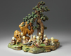 A Chinese painted soapstone ‘boys’ group