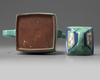 A Chinese famille rose enamelled yixing teapot and cover