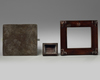 A Chinese jade-mounted paktong tea caddy