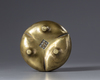 A gilt Chinese bronze tripod