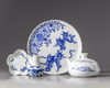 A GROUP OF JAPANESE BLUE AND WHITE WARES, 19TH CENTURY