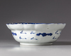 A JAPANESE BLUE AND WHITE BOWL,19TH CENTURY