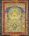 A Tibetan thangka of Shakyamuni