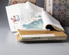 Two sets of Chinese woodblock print albums