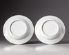 Two gilt Chinese Yongzheng style dishes