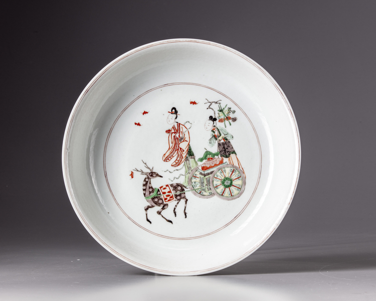 A Chinese  famille verte dish