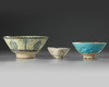 Three Islamic pottery bowls