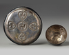 A RARE ARMENIAN ENAMELLED SILVER CUP AND SAUCER, TURKEY SECOND HALF 18TH CENTURY
