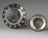 An Ottoman niello silver-gilt vessel and cover, sugar pot.