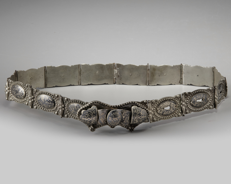 An Islamic Ottoman silver belt