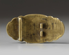 An Ottoman silver-gilt and gemset jade belt buckle