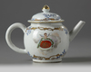 A Chinese enamelled 'Meissen-style' teapot and cover