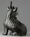 A Chinese black-glazed qilin