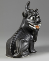A Chinese black-glazed qilin
