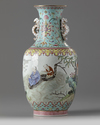 A Chinese famille rose 'musicians' vase