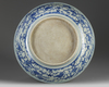A LARGE CHINESE BLUE AND WHITE 'THREE FRIENDS OF WINTER' CHARGER, MING-STYLE