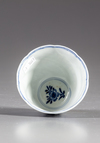 A Chinese blue and white cup