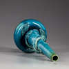 A Chinese turquoise-glazed 'dragon' bottle vase