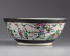 A large Chinese famille rose bowl